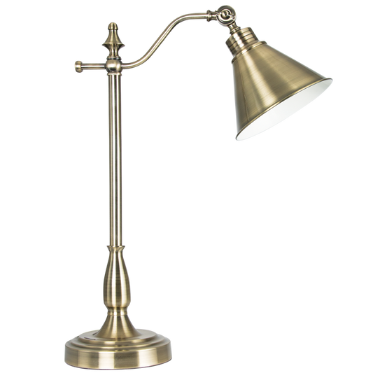TL820 Bright Star ANTIQUE ANTIQUE BRASS TABLE LAMP 1X60W ES