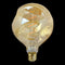 K. Light UF-L04920-D/AB Amber E27 4W Warm White Dimmable LED G125 Wonky Amber Filament Bulb