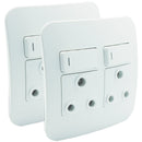 Veti Double Switched Wall Socket VG22WTC