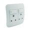 Veti Double Switched Wall Socket VG22WTC