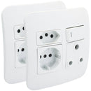 Veti Round 2 Pin Plug Wall Socket VG26WTC