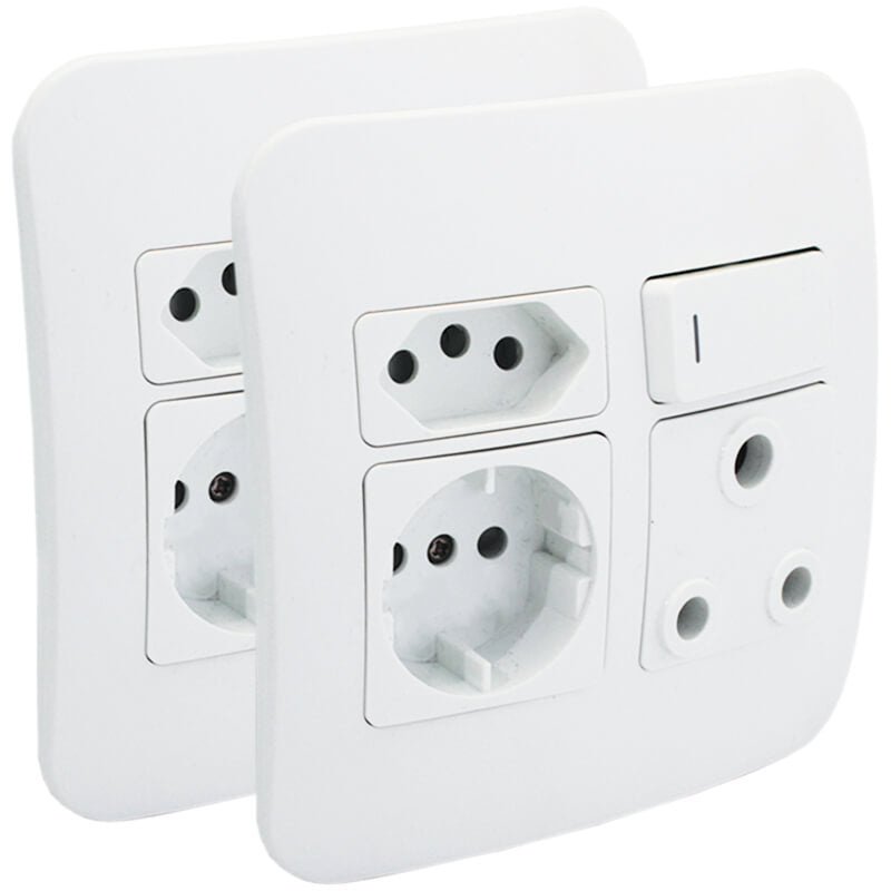 Veti Round 2 Pin Plug Wall Socket VG26WTC