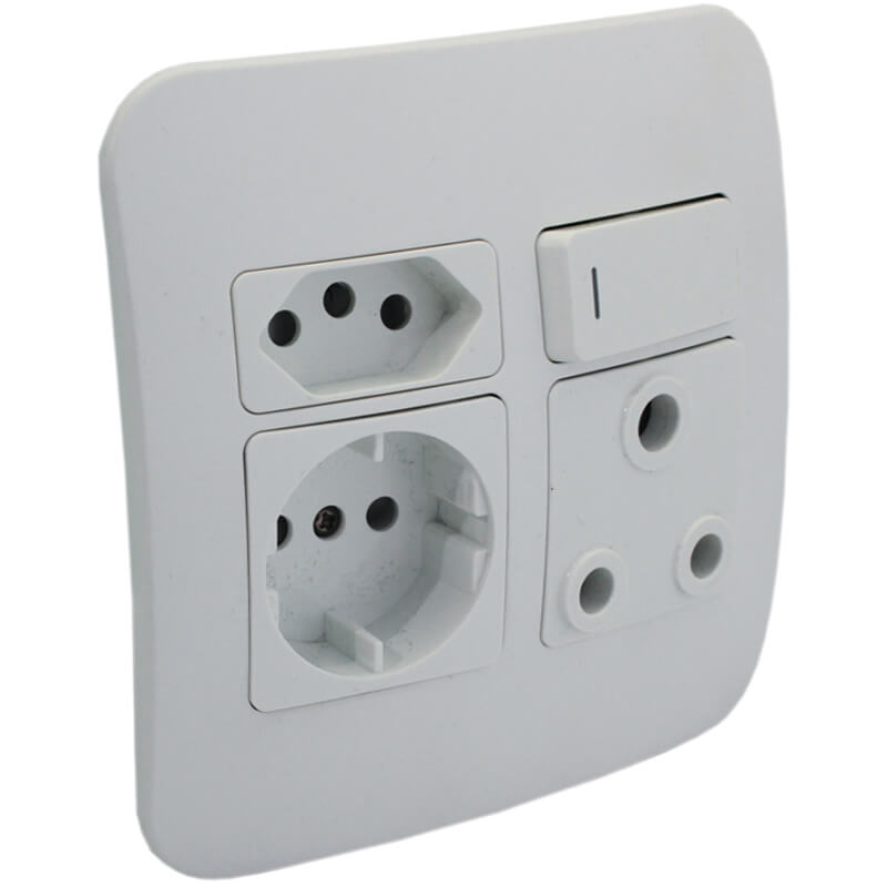 Veti Round 2 Pin Plug Wall Socket VG26WTC
