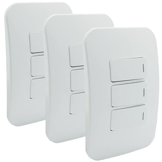 Veti Three Lever Light Switch VG111C3H