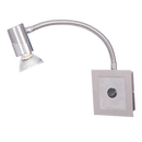 Bright Star Lighting WB021 SATIN and Polished Chrome Wall Fitting with Switch and Flexible Arm