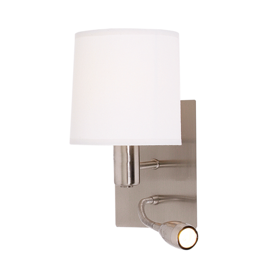 WB033/2 Bright Star SATIN 1W LED + 40W SES - WH SHADE