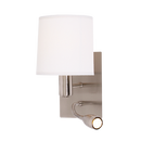 Bright Star Lighting WB033/2 SATIN Chrome Fitting with White Shade