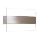 Bright Star Lighting WB062/1 SATIN Chrome Wall Bracket with Clear Glass