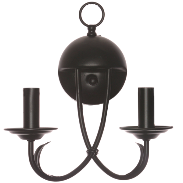 Bright Star Lighting WB075/2 BLACK Metal Wall Bracket