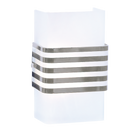 Bright Star Lighting WB1130 CHROME Polished Chrome Wall Bracket with Black Striped Glass