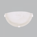 Bright Star Lighting WB12009 WHITE Metal Base with Alabaster Glass and White Clips