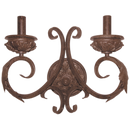 Bright Star Lighting WB1334/2 ANT/BR Metal and Resin Wall Bracket