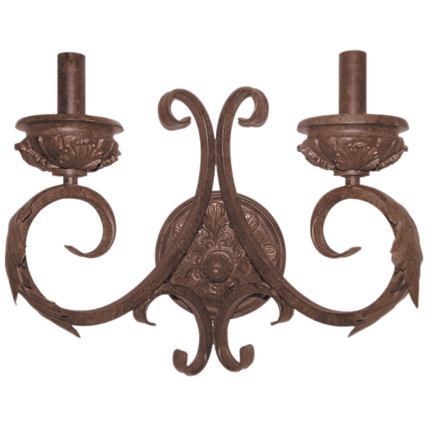 Bright Star Lighting WB1334/2 ANT/BR Metal and Resin Wall Bracket