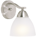 Bright Star Lighting WB167/1 SATIN Satin Chrome Wall Bracket with Frosted Glass