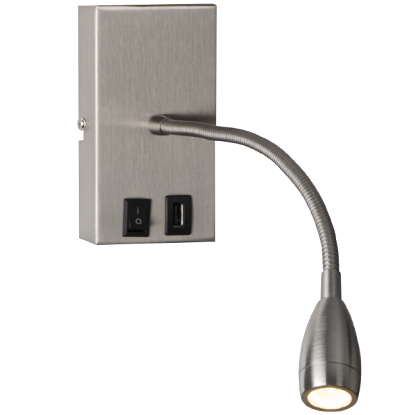 WB173/1 Bright Star USB 1W 3000K 120lm 5V 2A USB