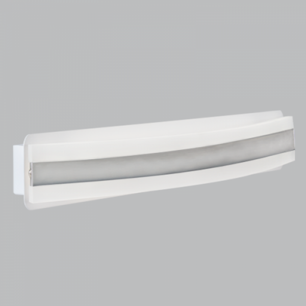 Bright Star Lighting WB179 WHITE White Iron and Acrylic with Polished Chrome Strip