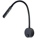 Bright Star Lighting WB220 WHITE Metal LED Wall Light with Flexible Rubber Arm and Switch