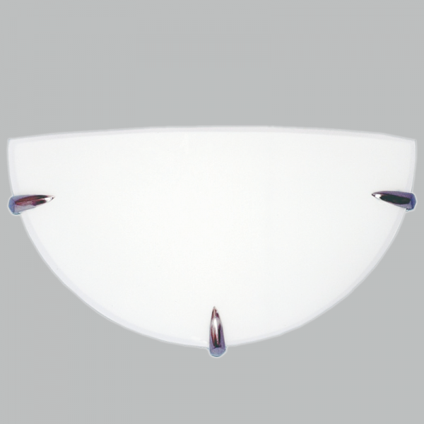 Bright Star Lighting WB3002 SATIN Frosted Glass with Metal Clips