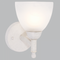 Bright Star Lighting WB3066/1 FRENCH WHIT Metal Wall Bracket with Alabaster Glass