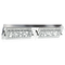 Bright Star Lighting WB346 LED Stainless Steel Wall Bracket with Clear Glass and K9 Crystals