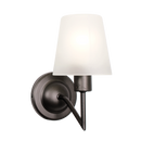Bright Star Lighting WB454/1 CHARCOAL Metal Wall Bracket with Frosted Glass