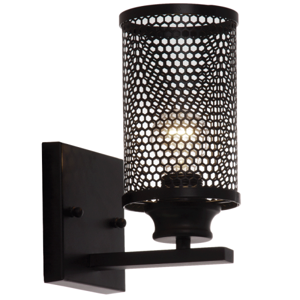 Bright Star Lighting WB487/1 BLACK Metal Wall Bracket