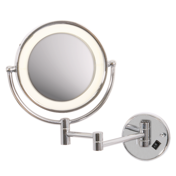 Bright Star Lighting WB800 CHROME Polished Chrome Mirror Wall Light with Switch