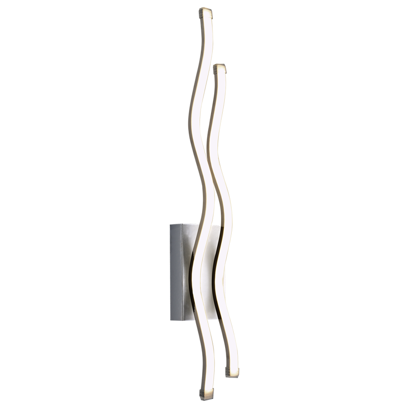 Bright Star Lighting WB9007 CHROME Polished Chrome and Acrylic LED Wall Bracket