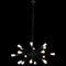 K. Light WE-KLCH-302/BL Black 230v 40W E27 18 Light Medium Supernova Pendant