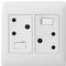 Legrand 701184 Ysalis Modular White with White Cover Plate 2x RSA 4x4 Wall Socket