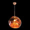 K. Light DL-KLCH-9306/CO Copper with Copper Acrylic Shade 230v 40W E27 Large Copper Molten Pendant