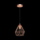 K. Light G-KLCH81015S/CO Copper 230v 60W E27 Small Prism Pendant