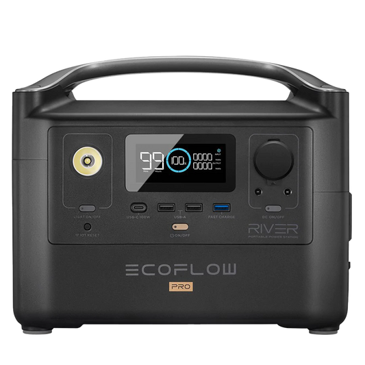 Ecoflow 720Wh 600w Portable Power Station for Loadshedding with Double 3pin Lead