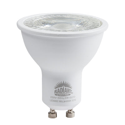 Radiant Lighting RLL002 GU10 5w Cool White 4000k LED0002