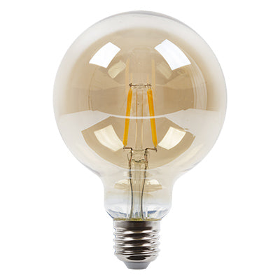 Radiant Lighting RLL195 Filament Amber Maxi Globe E27 LED 4w 2800K 95mm LED195