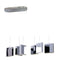 Radiant Lighting RP212 Pendant LED 6x4.2w Chrome LPN012-CH