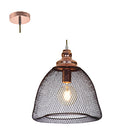 Radiant Lighting RP290 Pendant 285mm Matt Black/Copper PF200E27MBLK /CP