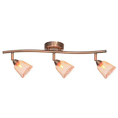 Radiant Lighting RS117 Mesh Spot Light 3LT Antique Copper EX0009AC