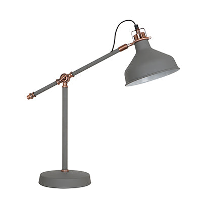 Radiant Lighting RT51 Table Lamp Metal E27 Grey/Copper JF0002GY