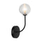 Radiant Lighting RW188 Wall Light 1LT Matt Black G9 Bi-pin JP0037