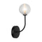 Radiant Lighting RW188 Wall Light 1LT Matt Black G9 Bi-pin JP0037